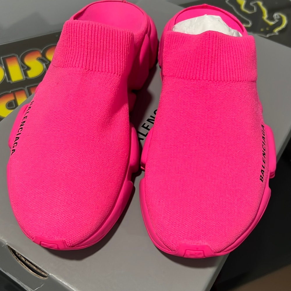 Balenziaga Speed Mule Fluo Pink